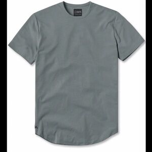 CUTS Clothing Crew Curve-Hem Tee Shirt Size Medium Grey